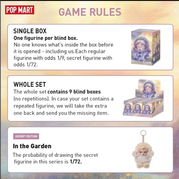 Skull Panda L’impressionnisme Figurine Keychain Blind Box - Picture 3 of 3